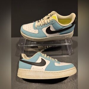 Nike Air‎ Force 1 '07 Next Nature Shoes Blue White HJ9571-400 Womens Size 7.5